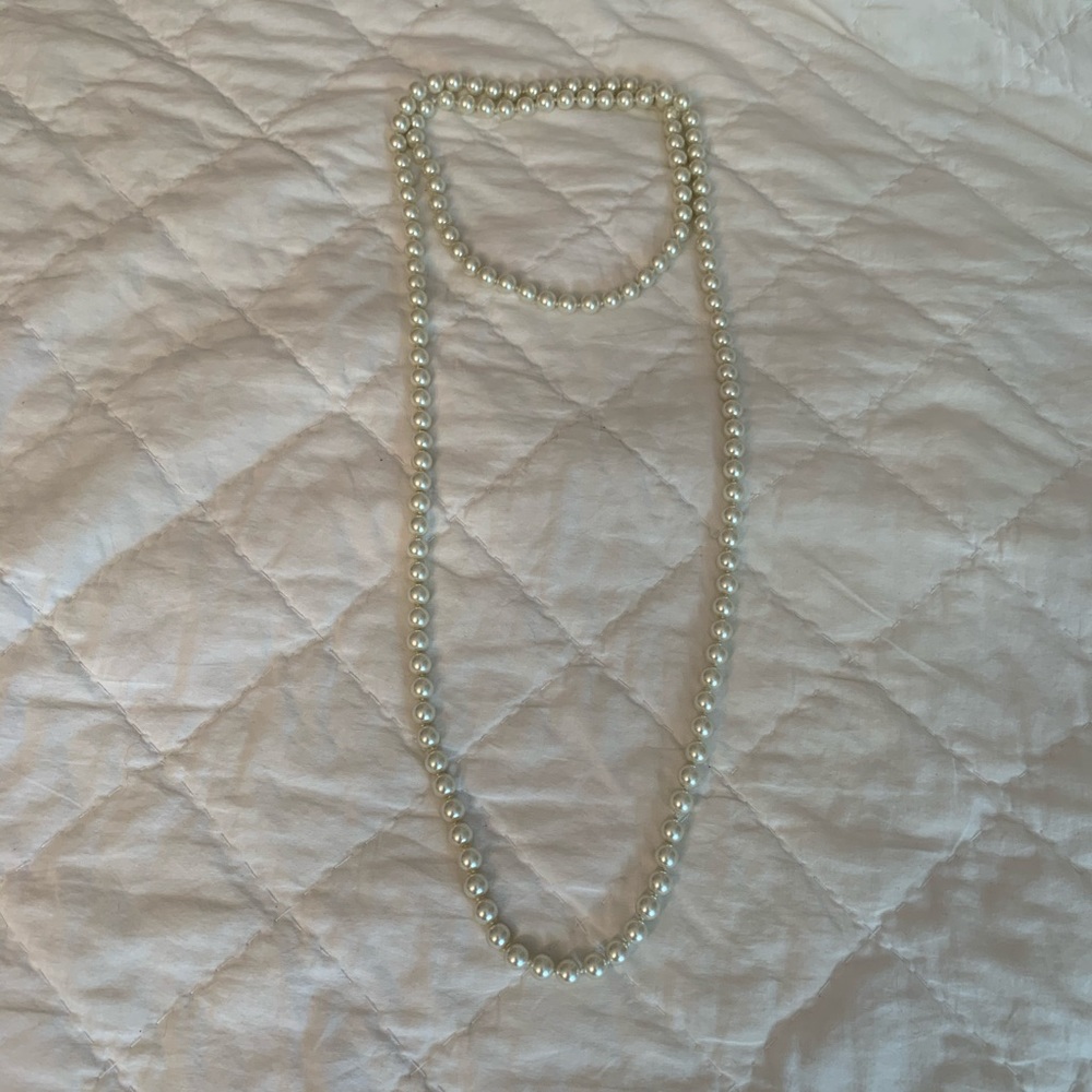3/$20 Faux Pearl Beaded Wrap Necklace